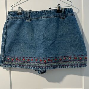 Vintage denim skort
